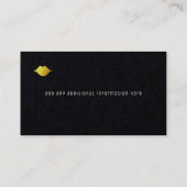 Schwarz-Weiß-Streifen moderne Schönheit Visitenkarte (Rückseite)