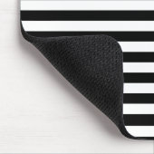 Schwarz-Weiß-Streifen Mousepad (Ecke)