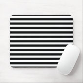 Schwarz-Weiß-Streifen Mousepad (Mit Mouse)