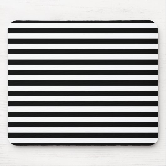 Schwarz-Weiß-Streifen Mousepad (Vorne)