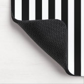 Schwarz-Weiß-Streifen Mousepad (Ecke)