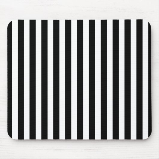 Schwarz-Weiß-Streifen Mousepad (Vorne)