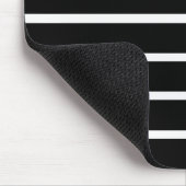 Schwarz-Weiß-Streifen Mousepad (Ecke)