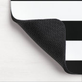 Schwarz-Weiß-Streifen Mousepad (Ecke)