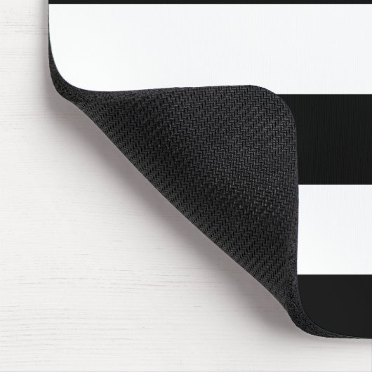 Schwarz-Weiß-Streifen Mousepad (Ecke)
