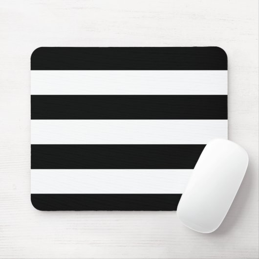 Schwarz-Weiß-Streifen Mousepad (Mit Mouse)
