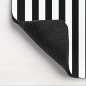Schwarz-Weiß-Streifen Mousepad (Ecke)