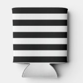 Schwarz-Weiß-Streifen-Muster hinzufügen Dosenkühler (Rückseite)