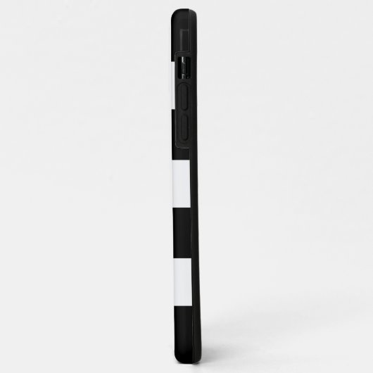 Schwarz-Weiß-Streifen Muster Moderner Tanz Case-Mate iPhone Hülle (Hinten/Links)