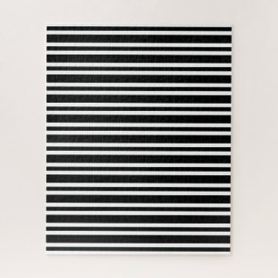 Schwarz Weiß Streifen Muster Puzzle
