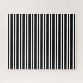 Schwarz Weiß Streifen Muster Puzzle (Horizontal)