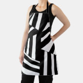 Schwarz-Weiß-Streifen Musterküche Schürze (InSitu)