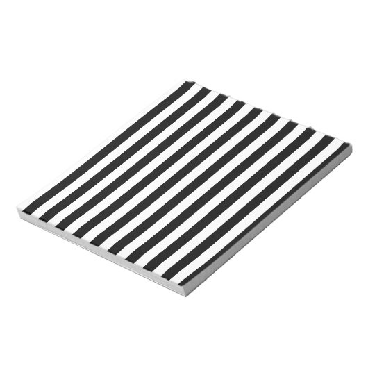 Schwarz-Weiß-Streifen Notizblock (Rotiert)