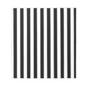 Schwarz-Weiß-Streifen Notizblock (Vorderseite)