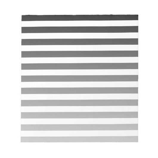 Schwarz-Weiß-Streifen Notizblock (Vorderseite)