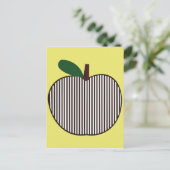 Schwarz-Weiß-Streifen Postkarte (Stehend Vorderseite)