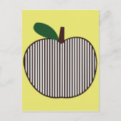 Schwarz-Weiß-Streifen Postkarte (Vorderseite)