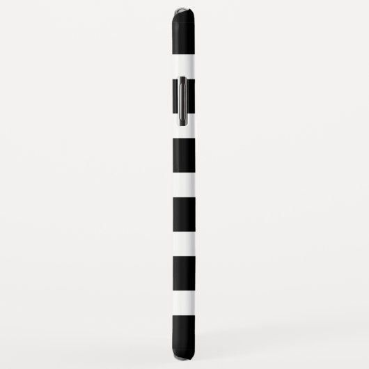 Schwarz-Weiß-Streifen Rosa Kuss Case-Mate iPhone Hülle (Hinten/Rechts)