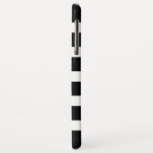 Schwarz-Weiß-Streifen Rosa Kuss Case-Mate iPhone Hülle (Hinten/Links)