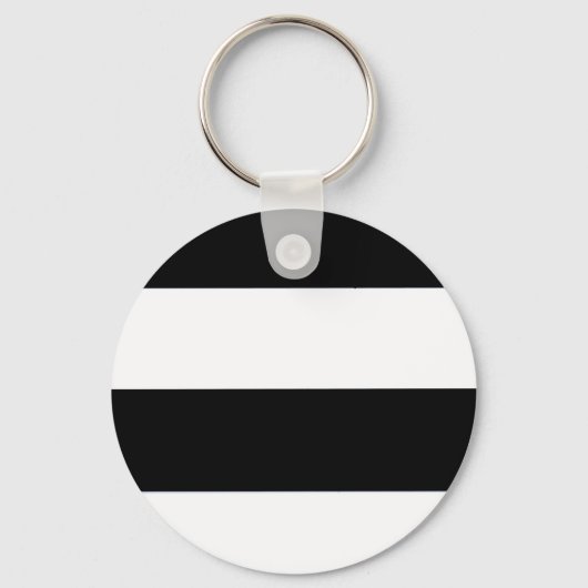 Schwarz-Weiß-Streifen Schlüsselanhänger (Vorderseite)