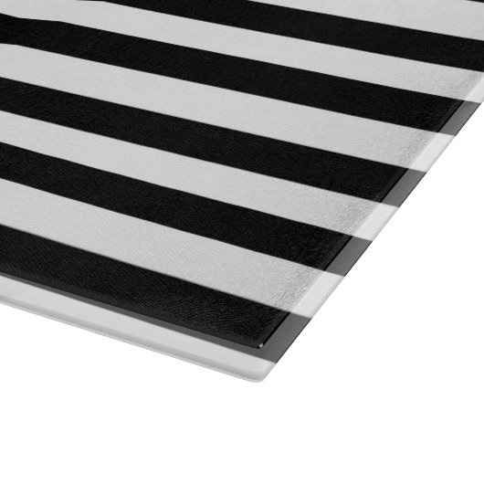 Schwarz-Weiß-Streifen Schneidebrett (Ecke)