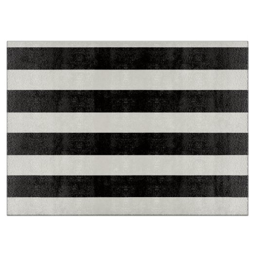 Schwarz-Weiß-Streifen Schneidebrett (Vorderseite)