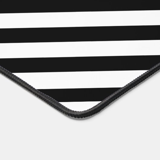 Schwarz-Weiß-Streifen Schreibtischunterlage (Ecke)