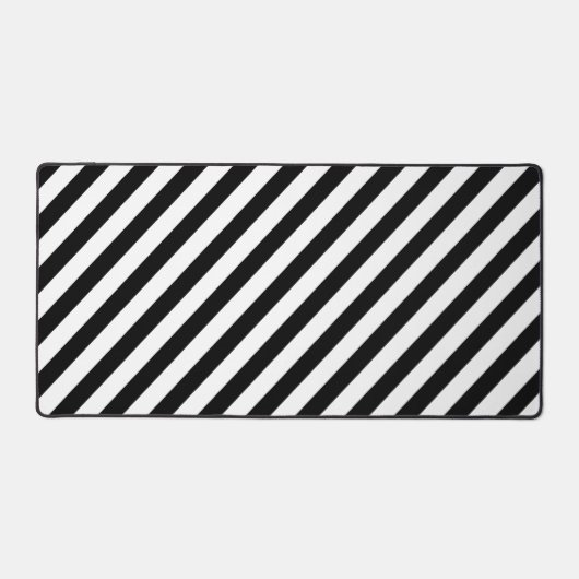 Schwarz-Weiß-Streifen Schreibtischunterlage (Vorderseite)