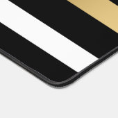 Schwarz-Weiß-Streifen Schreibtischunterlage (Ecke)