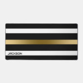 Schwarz-Weiß-Streifen Schreibtischunterlage (Vorderseite)