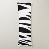 Schwarz-Weiß-Streifen Seitenschläferkissen (Vorderseite Vertikal)