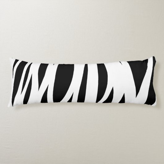 Schwarz-Weiß-Streifen Seitenschläferkissen (Vorderseite)
