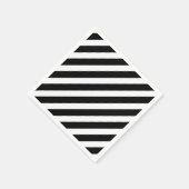 Schwarz-Weiß-Streifen Serviette (Ecke)