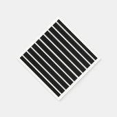 Schwarz-Weiß-Streifen Serviette (Ecke)