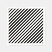 Schwarz-Weiß-Streifen Serviette (Vorderseite)