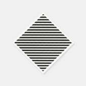 Schwarz-Weiß-Streifen Serviette (Ecke)