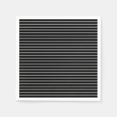 Schwarz-Weiß-Streifen Serviette (Vorderseite)