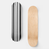Schwarz-Weiß-Streifen Skateboard (Vorderseite)