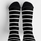 Schwarz-Weiß-Streifen Socken (Oben)