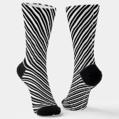 Schwarz-Weiß-Streifen Socken (Gewinkelt)