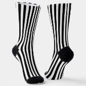 Schwarz-Weiß-Streifen Socken (Gewinkelt)