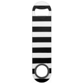 Schwarz-Weiß-Streifen Speed Flaschenöffner (Vorderseite)