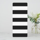 Schwarz-Weiß Streifen stilvoll (Stehend Vorderseite)