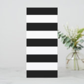Schwarz-Weiß Streifen stilvoll (Stehend Vorderseite)