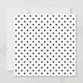 Schwarz-Weiß-Streifen Stork Babydusche Einladung (Rückseite)