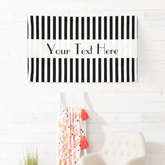 Schwarz-Weiß-Streifen, Streifenmuster, Linien Banner (Insitu)