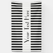 Schwarz-Weiß-Streifen, Streifenmuster, Linien Banner (Vertikal)