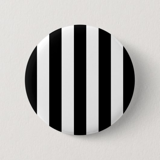 Schwarz-Weiß-Streifen, Streifenmuster, Linien Button (Vorderseite)