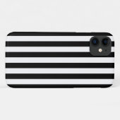 Schwarz-Weiß-Streifen, Streifenmuster, Linien Case-Mate iPhone Hülle (Rückseite (Horizontal))