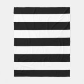 Schwarz-Weiß-Streifen, Streifenmuster, Linien Fleecedecke (Vorderseite)